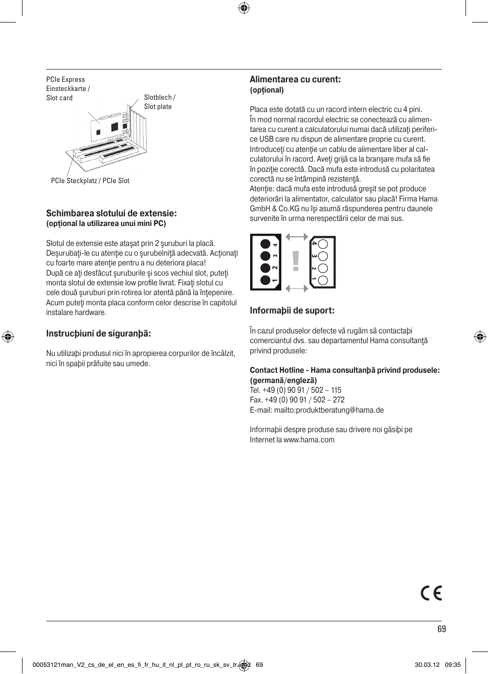 Hama USB 3.0 Controller PCIe User Manual | Page 69 / 72