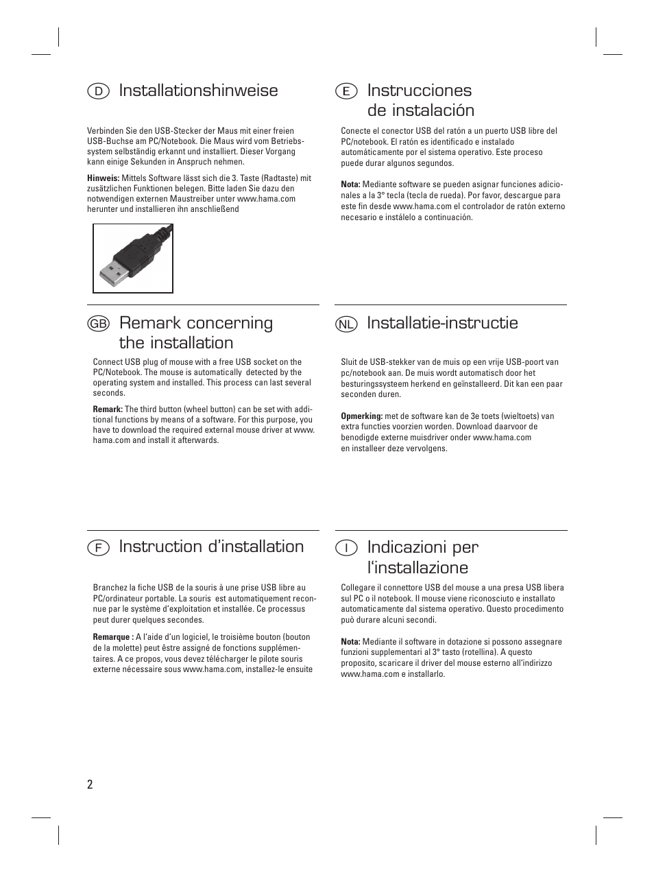 Hama M8000 User Manual | Page 3 / 8