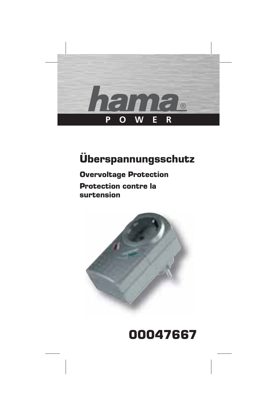 Überspannungsschutz | Hama Surge Protection Adapter 230V User Manual | Page 3 / 35