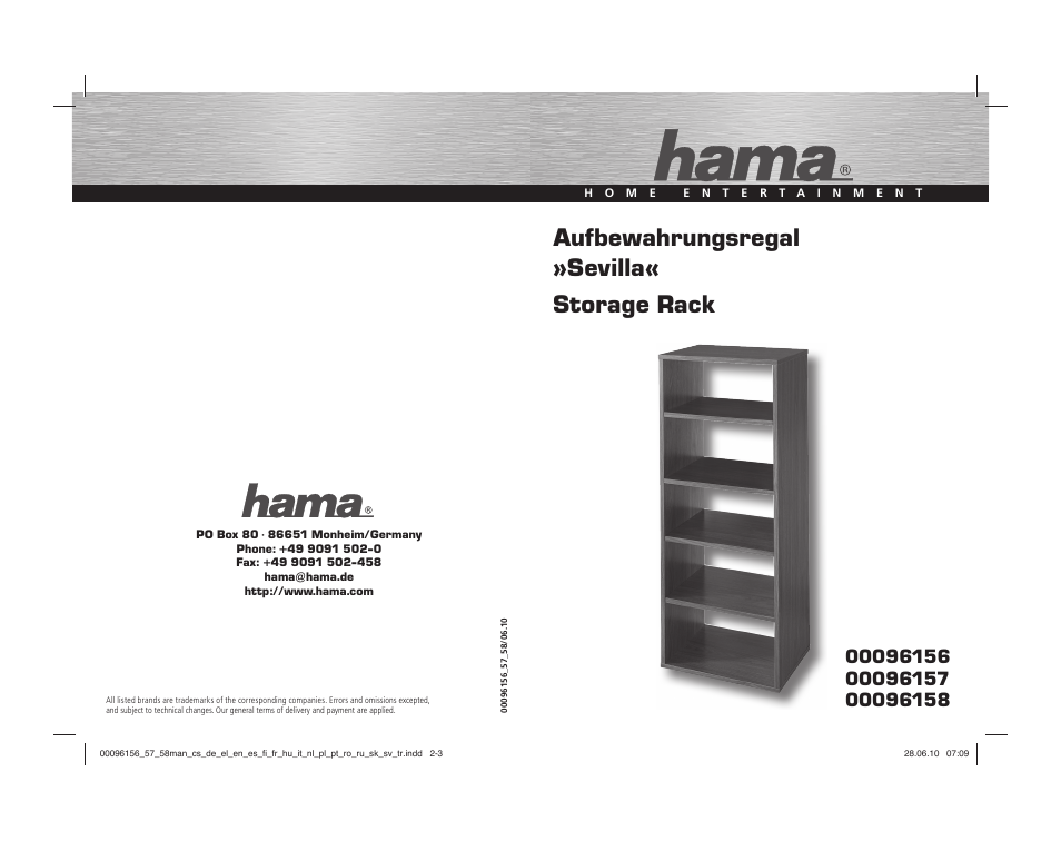 Hama Sevilla User Manual | 20 pages