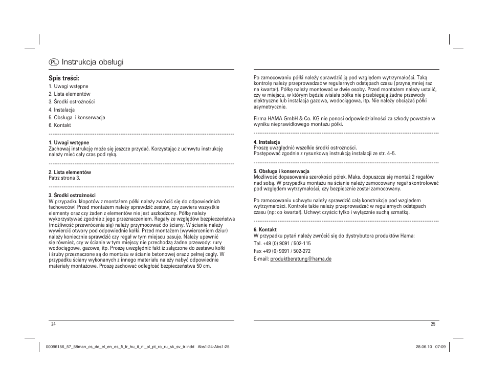 Q instrukcja obsługi | Hama Sevilla User Manual | Page 13 / 20