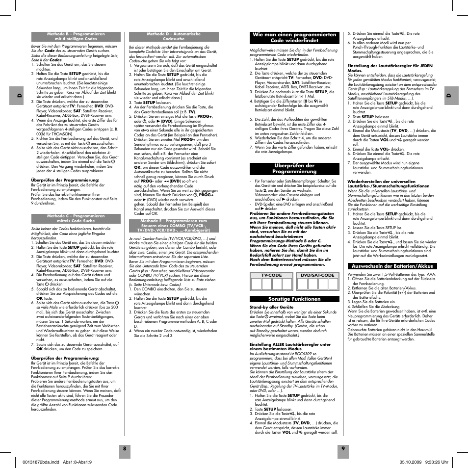 Hama ROC2309 User Manual | Page 6 / 26