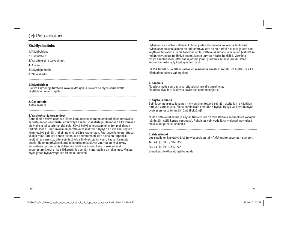 M pistokelaturi | Hama Madrid User Manual | Page 12 / 20