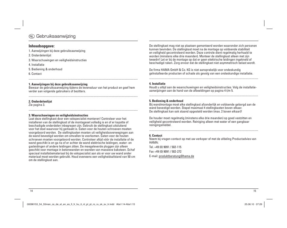 O gebruiksaanwijzing | Hama Madrid User Manual | Page 8 / 20