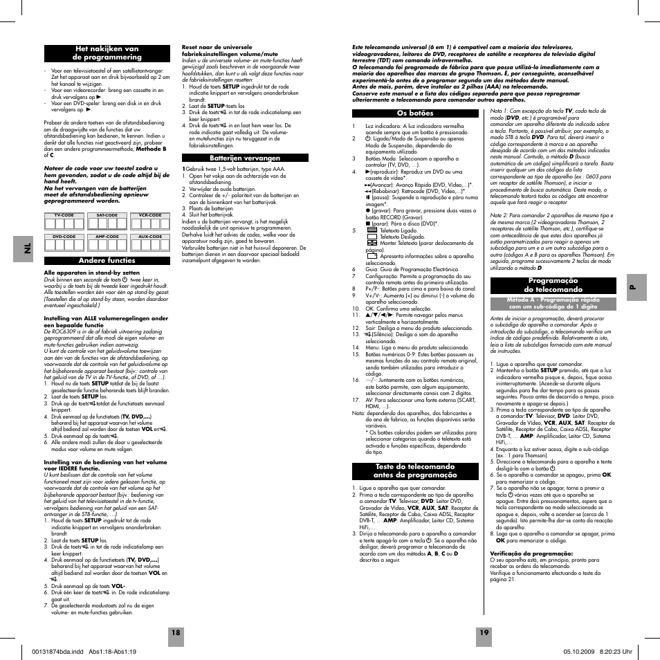 Nl p | Hama ROC6309 User Manual | Page 11 / 26