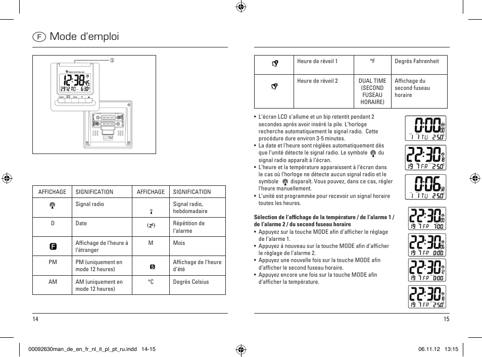 Fmode d‘emploi | Hama RC200 User Manual | Page 8 / 26