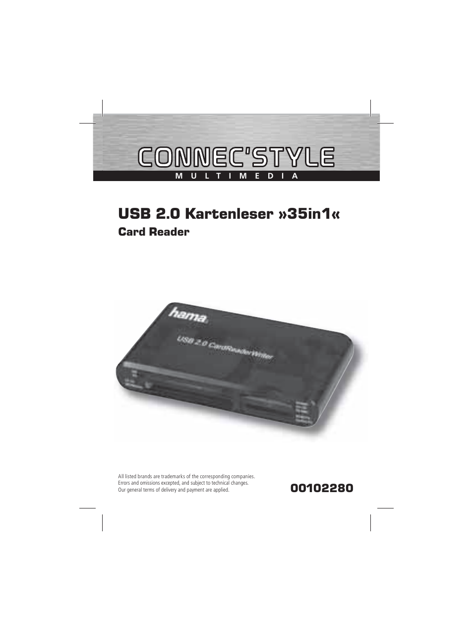 Card reader | Hama Card Reader Writer 35in1 User Manual | Page 2 / 18