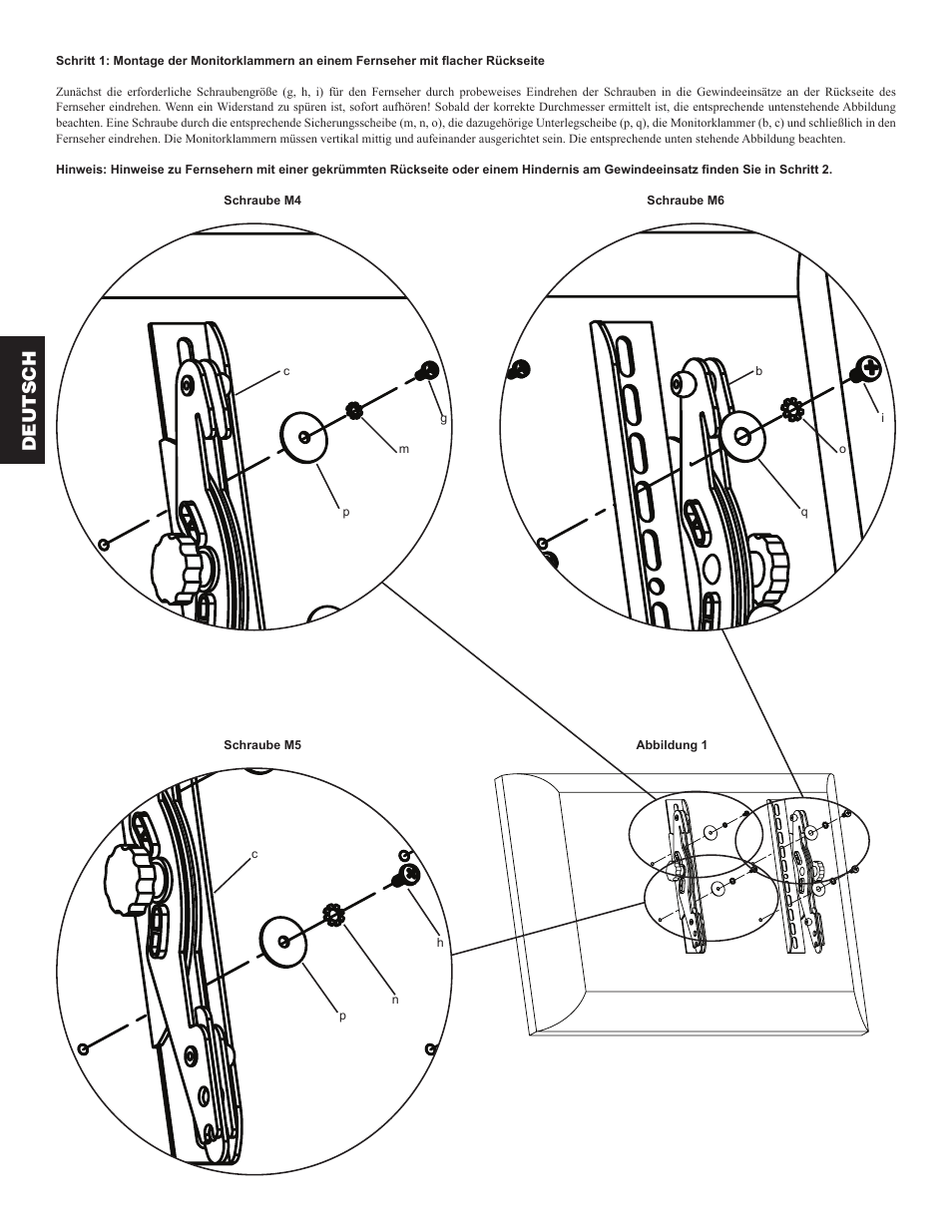 Deutsch | Hama VM200 User Manual | Page 12 / 34