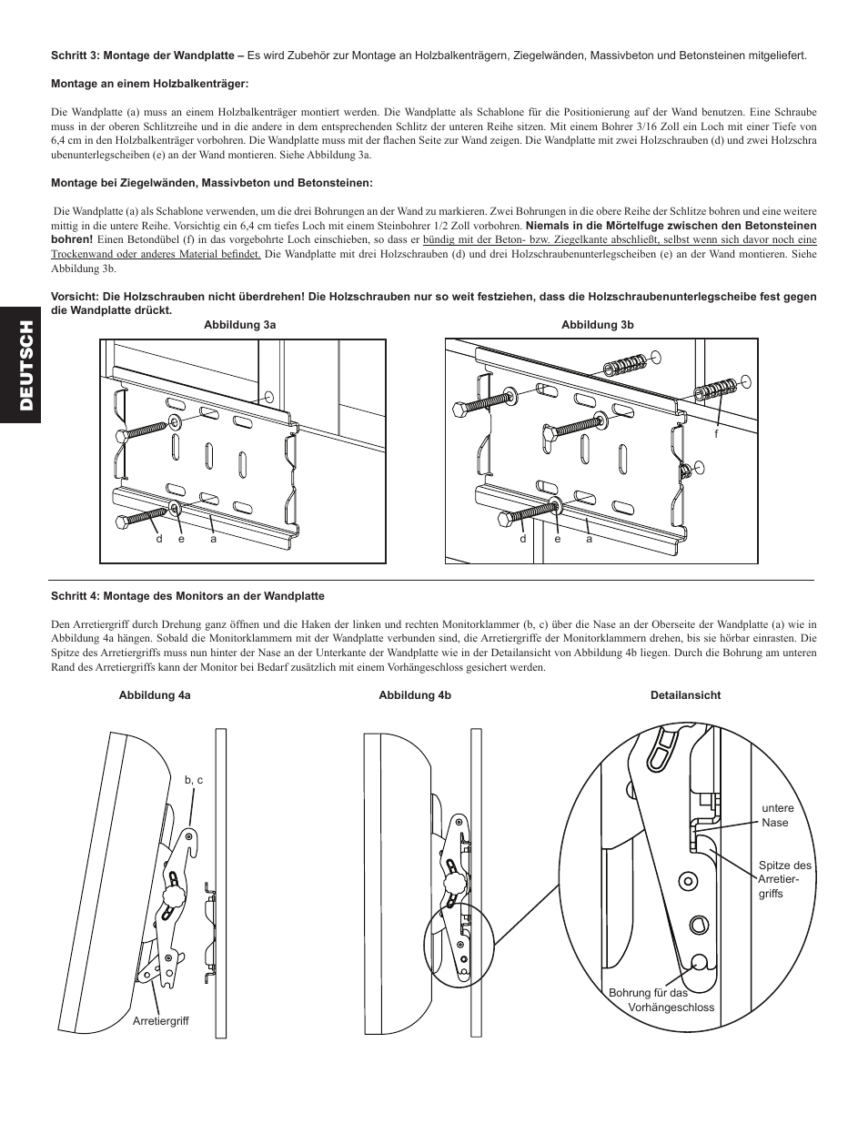 Deutsch | Hama VM200 User Manual | Page 14 / 34