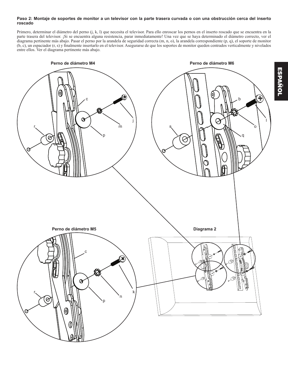 Esp añol | Hama VM200 User Manual | Page 9 / 34