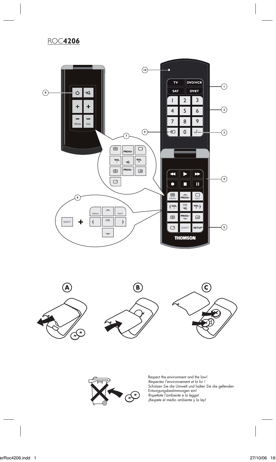 Roc 4206, Ab c | Hama ROC4206 User Manual | Page 3 / 54