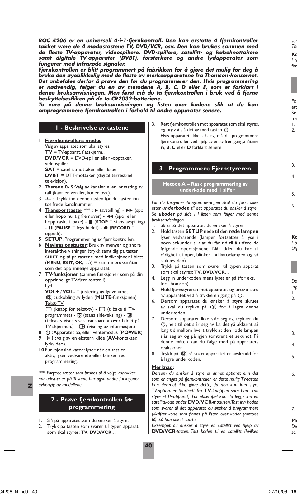 Hama ROC4206 User Manual | Page 44 / 54