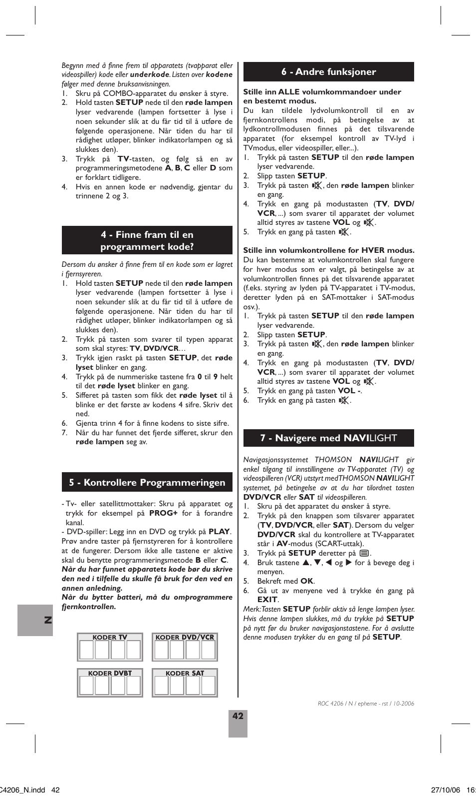 Hama ROC4206 User Manual | Page 46 / 54