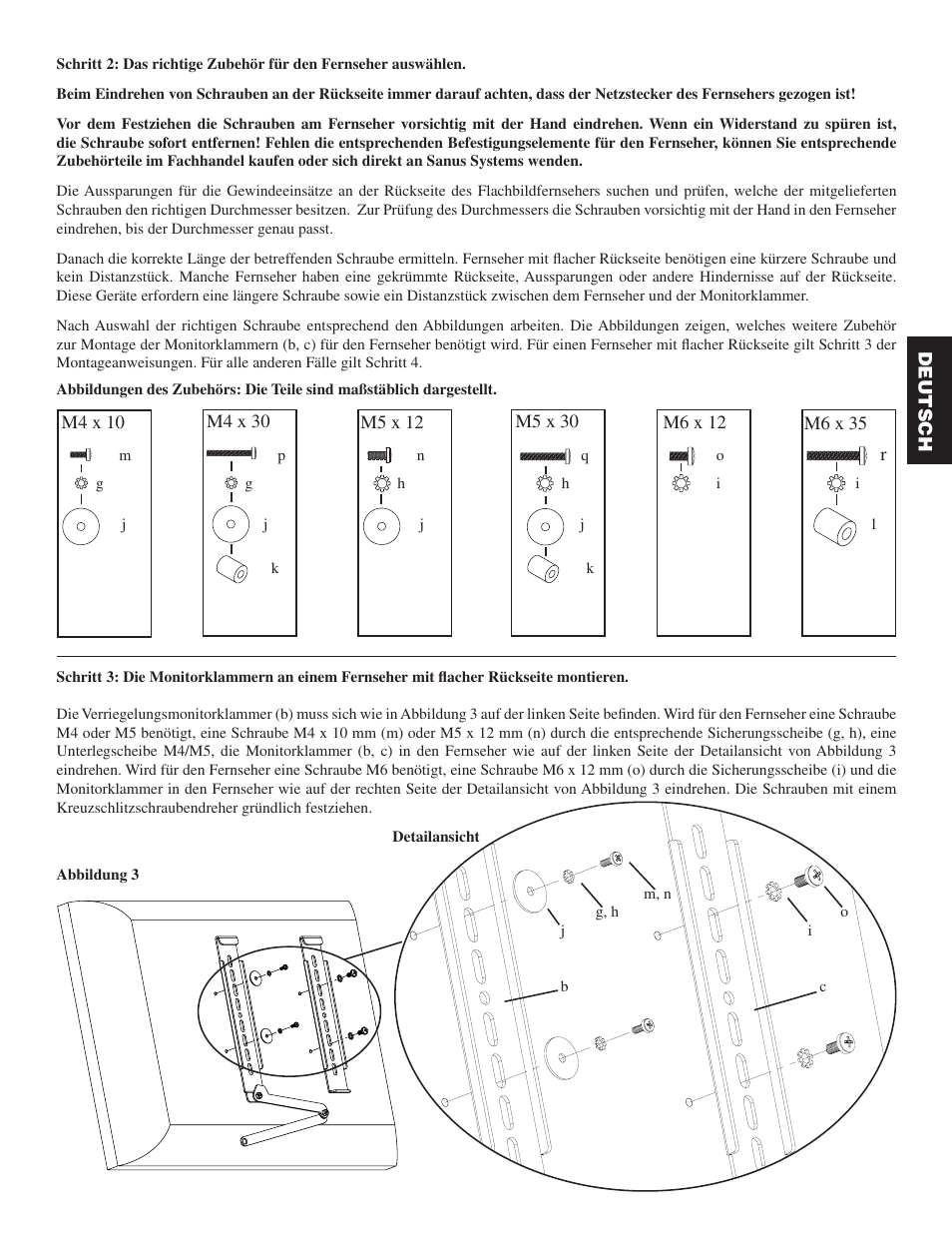 Hama Sanus Vm300 User Manual | Page 13 / 34