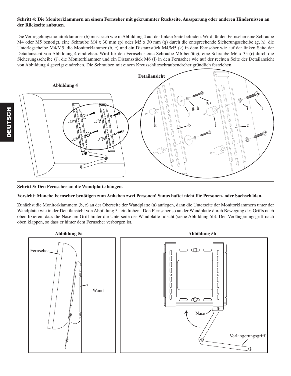 Hama Sanus Vm300 User Manual | Page 14 / 34