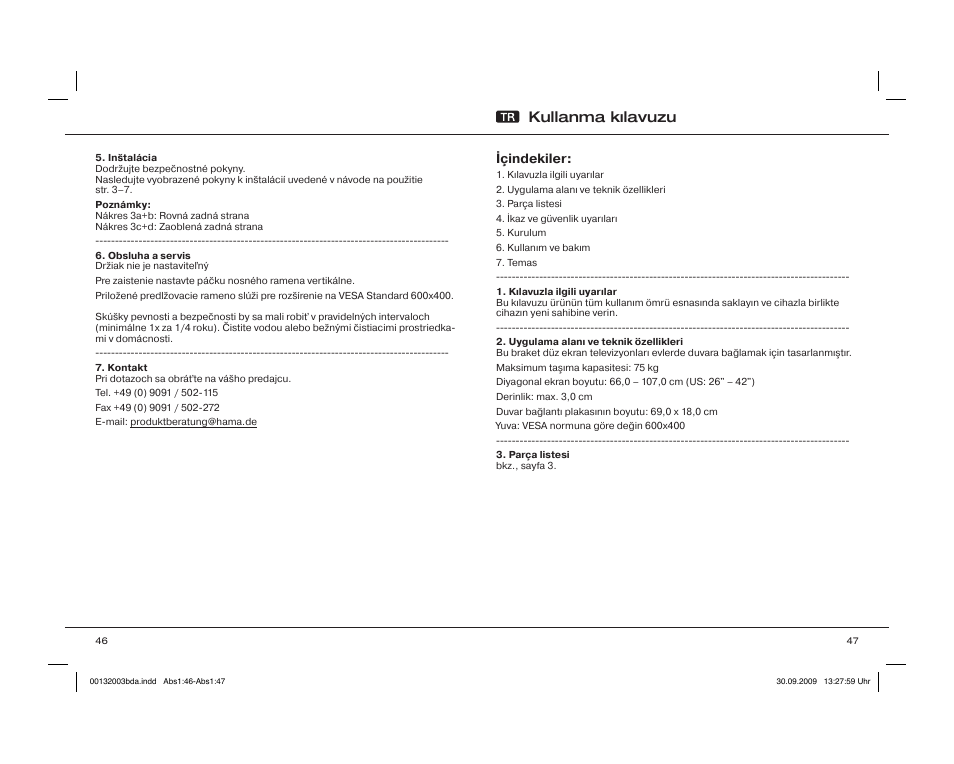 Kullanma kılavuzu | Hama WAB042 User Manual | Page 24 / 30