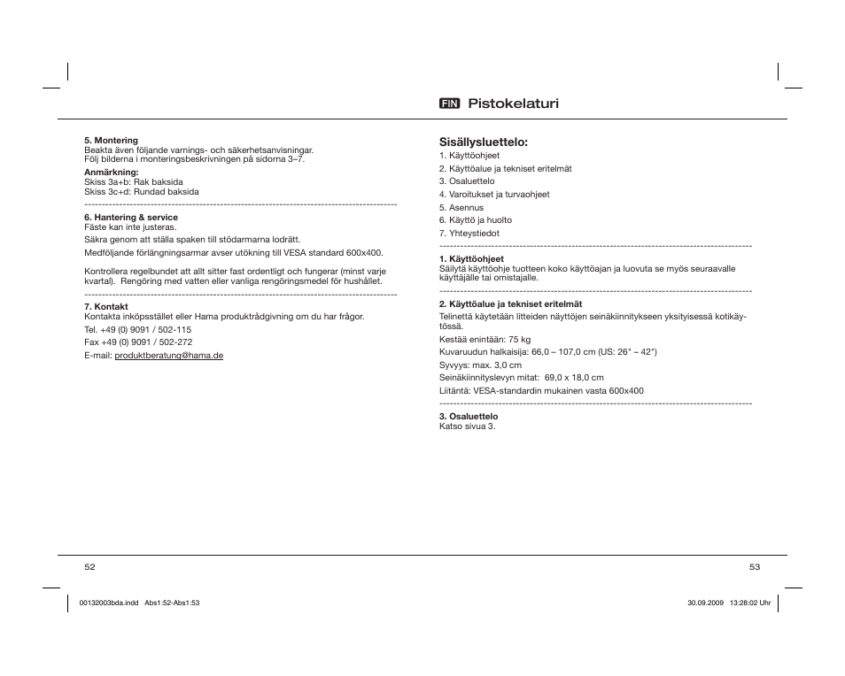 Pistokelaturi | Hama WAB042 User Manual | Page 27 / 30