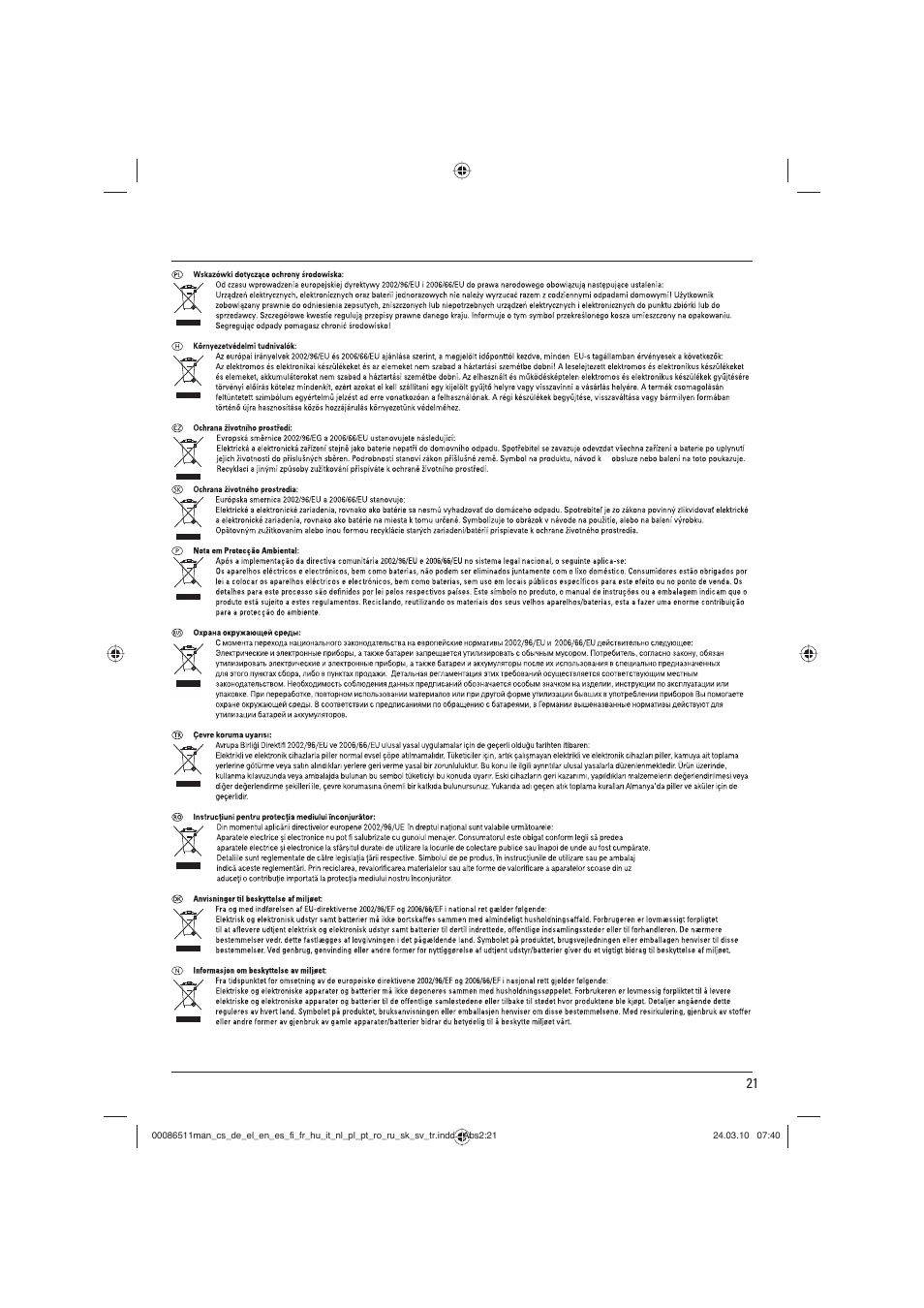 Hama AM 8000 User Manual | Page 22 / 22