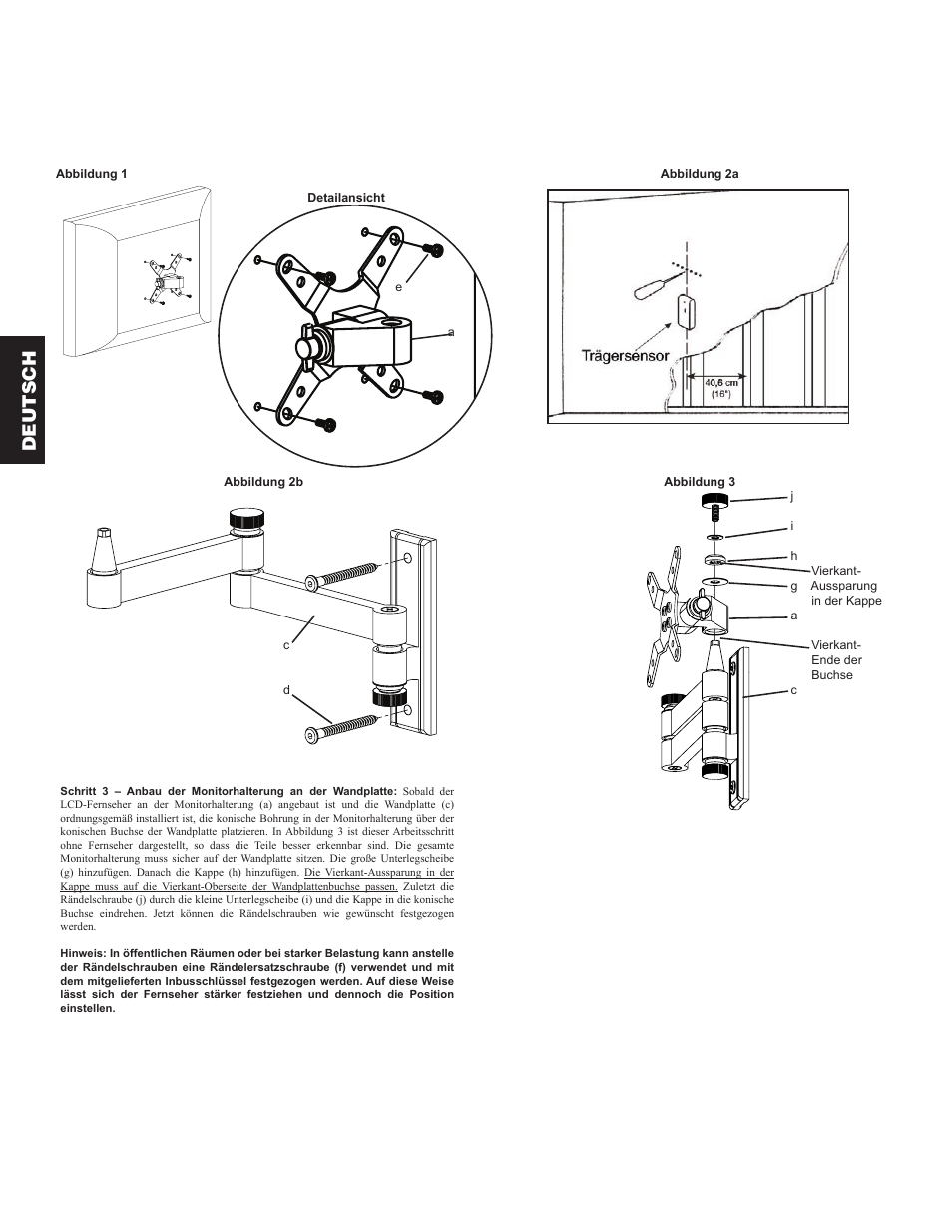 Deutsch | Hama VM3 User Manual | Page 8 / 18