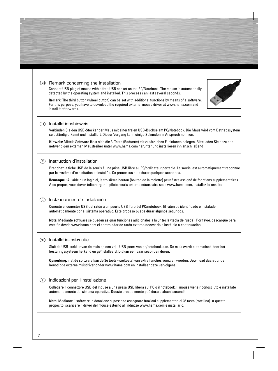 Hama M478 User Manual | Page 3 / 4