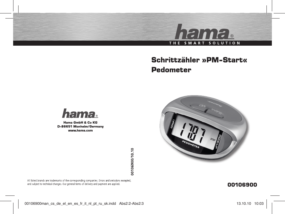 Hama PM-Start User Manual | 30 pages