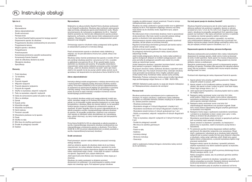 Q instrukcja obsługi | Hama Compact Uni Diver 40 User Manual | Page 20 / 35