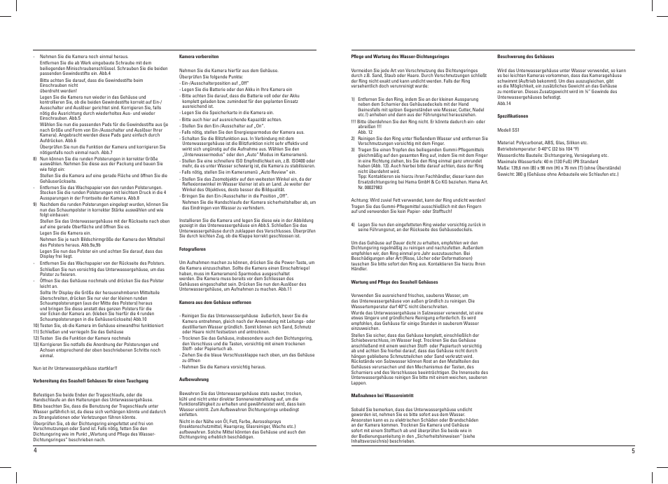 Hama Compact Uni Diver 40 User Manual | Page 3 / 35