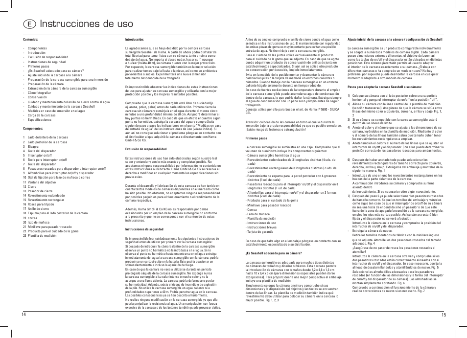 E instrucciones de uso | Hama Compact Uni Diver 40 User Manual | Page 8 / 35