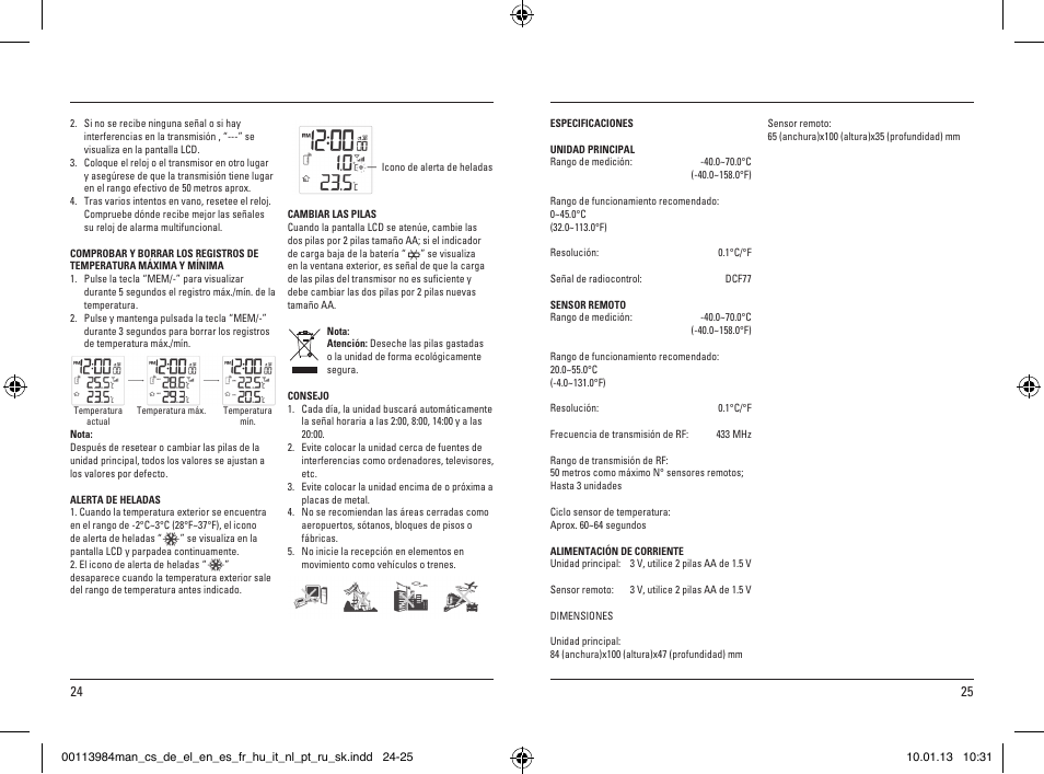 Hama EWS-870 User Manual | Page 13 / 38