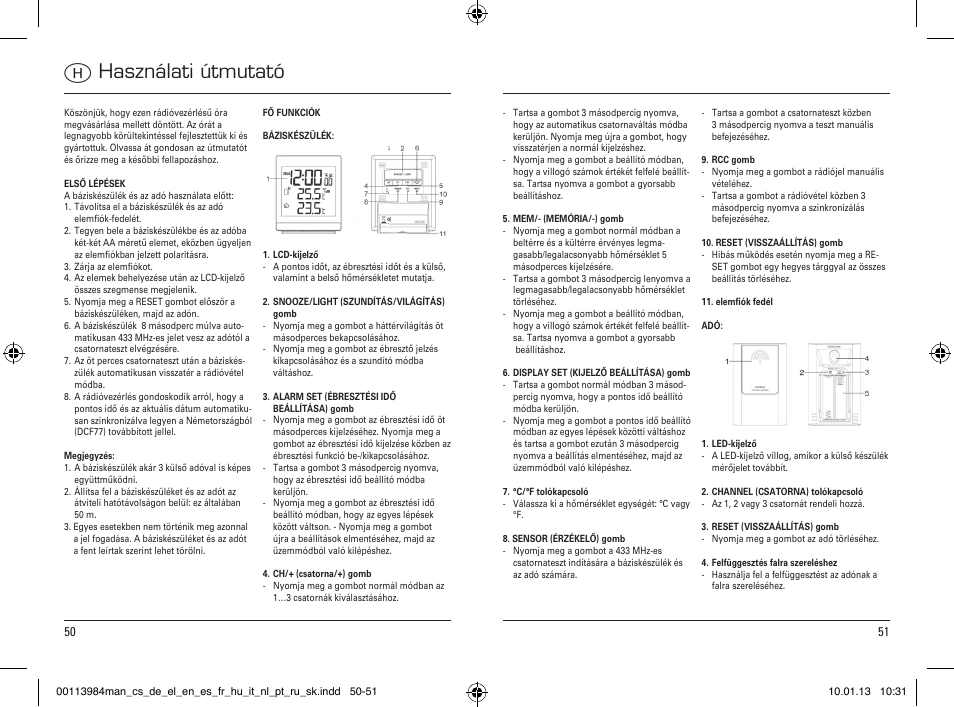 Használati útmutató | Hama EWS-870 User Manual | Page 26 / 38