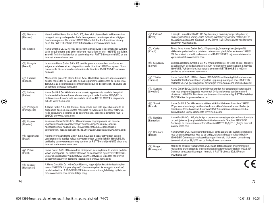Hama EWS-870 User Manual | Page 38 / 38