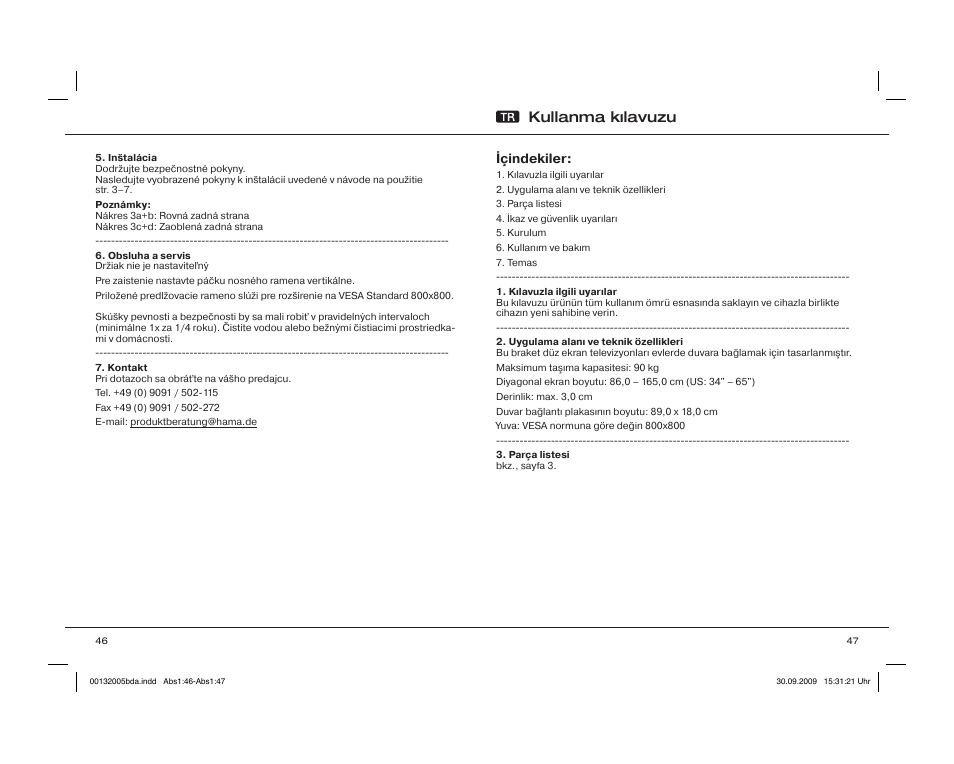 Kullanma kılavuzu | Hama WAB065 User Manual | Page 24 / 30