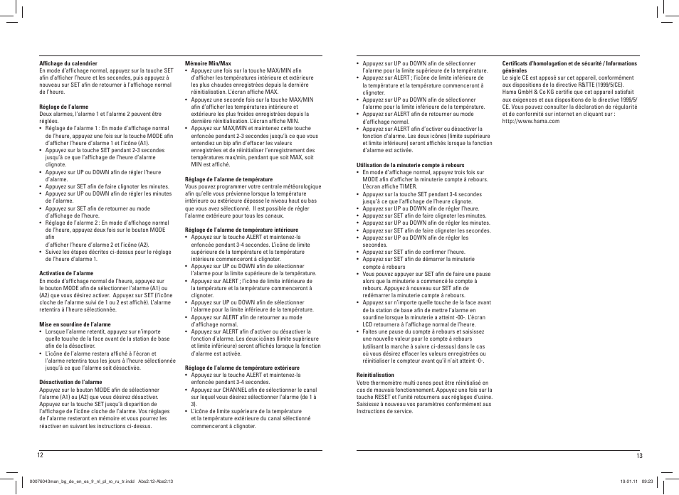 Hama EWS-100 User Manual | Page 7 / 19