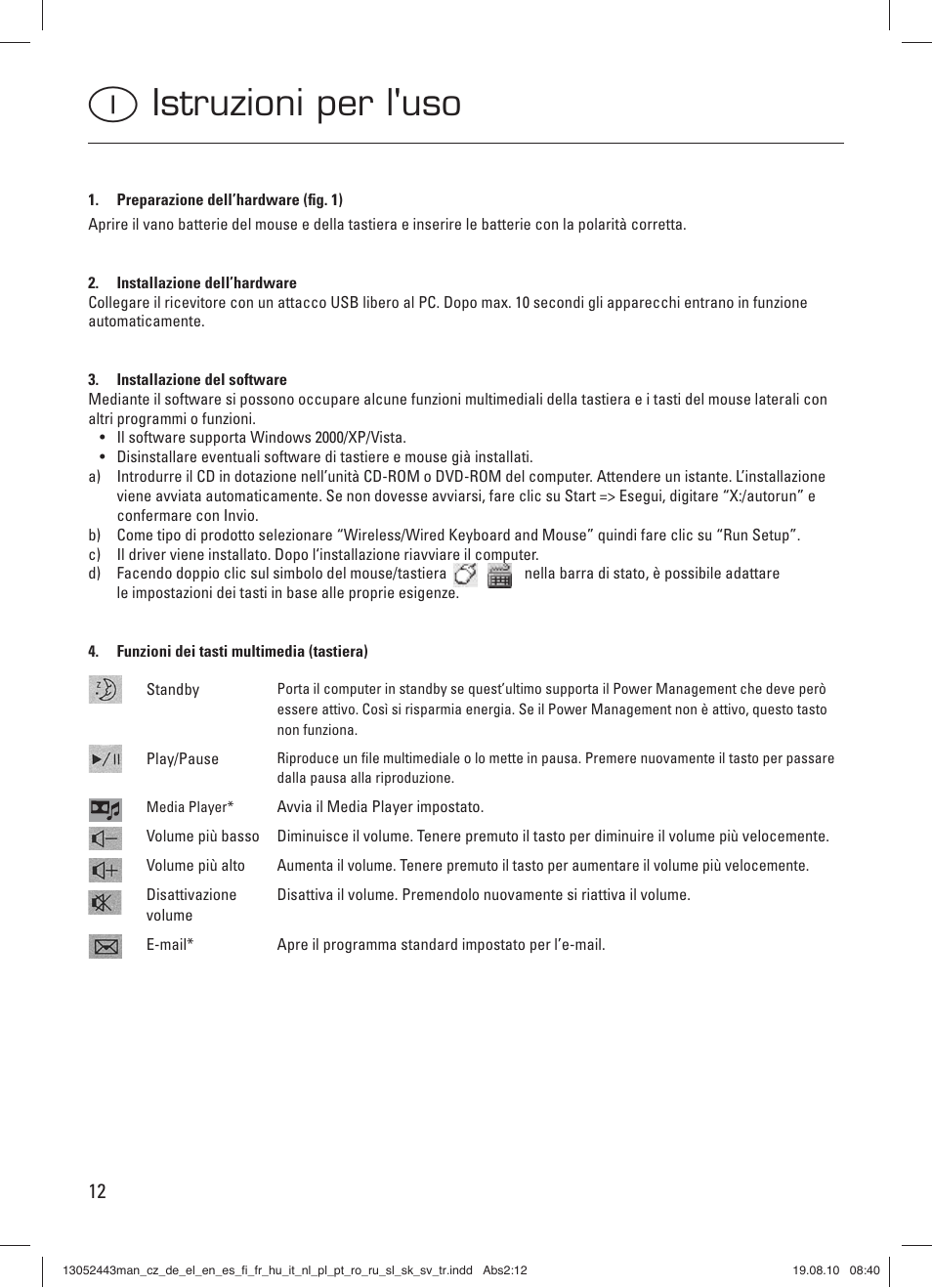 I istruzioni per l'uso | Hama RF 3000 User Manual | Page 15 / 38