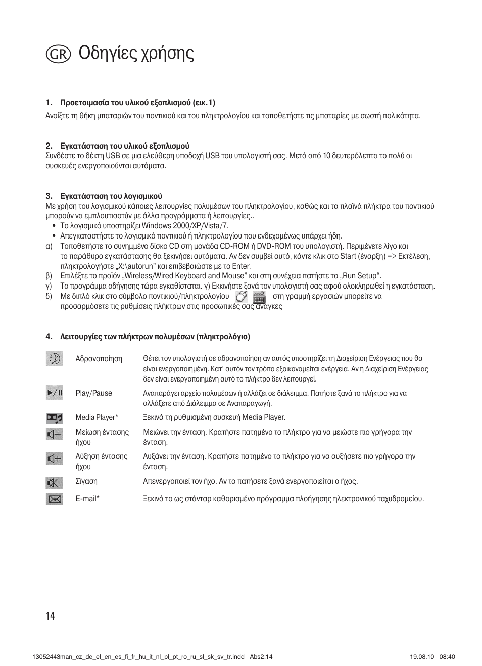 K οδηγίες χρήσης | Hama RF 3000 User Manual | Page 17 / 38