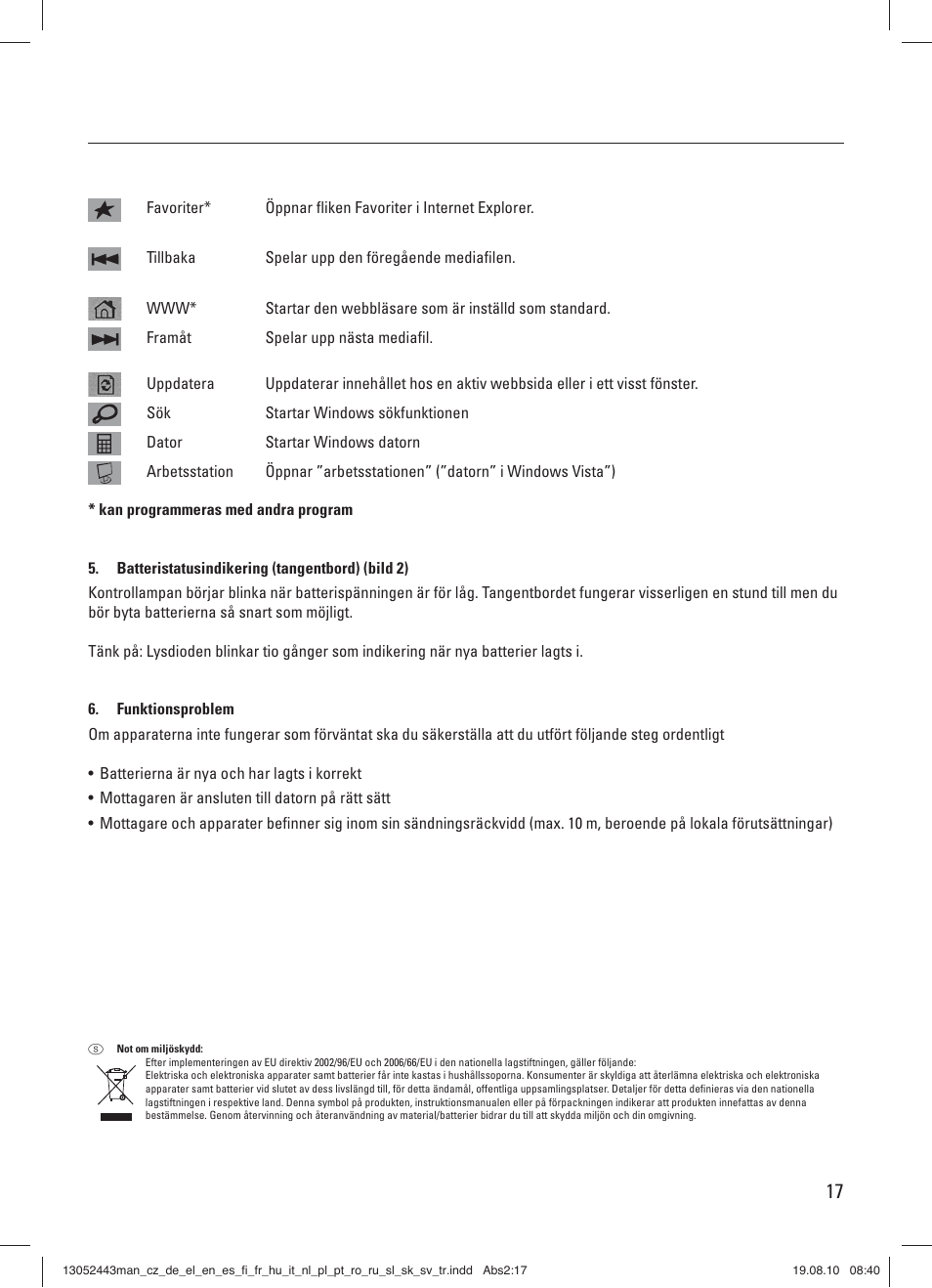 Hama RF 3000 User Manual | Page 20 / 38