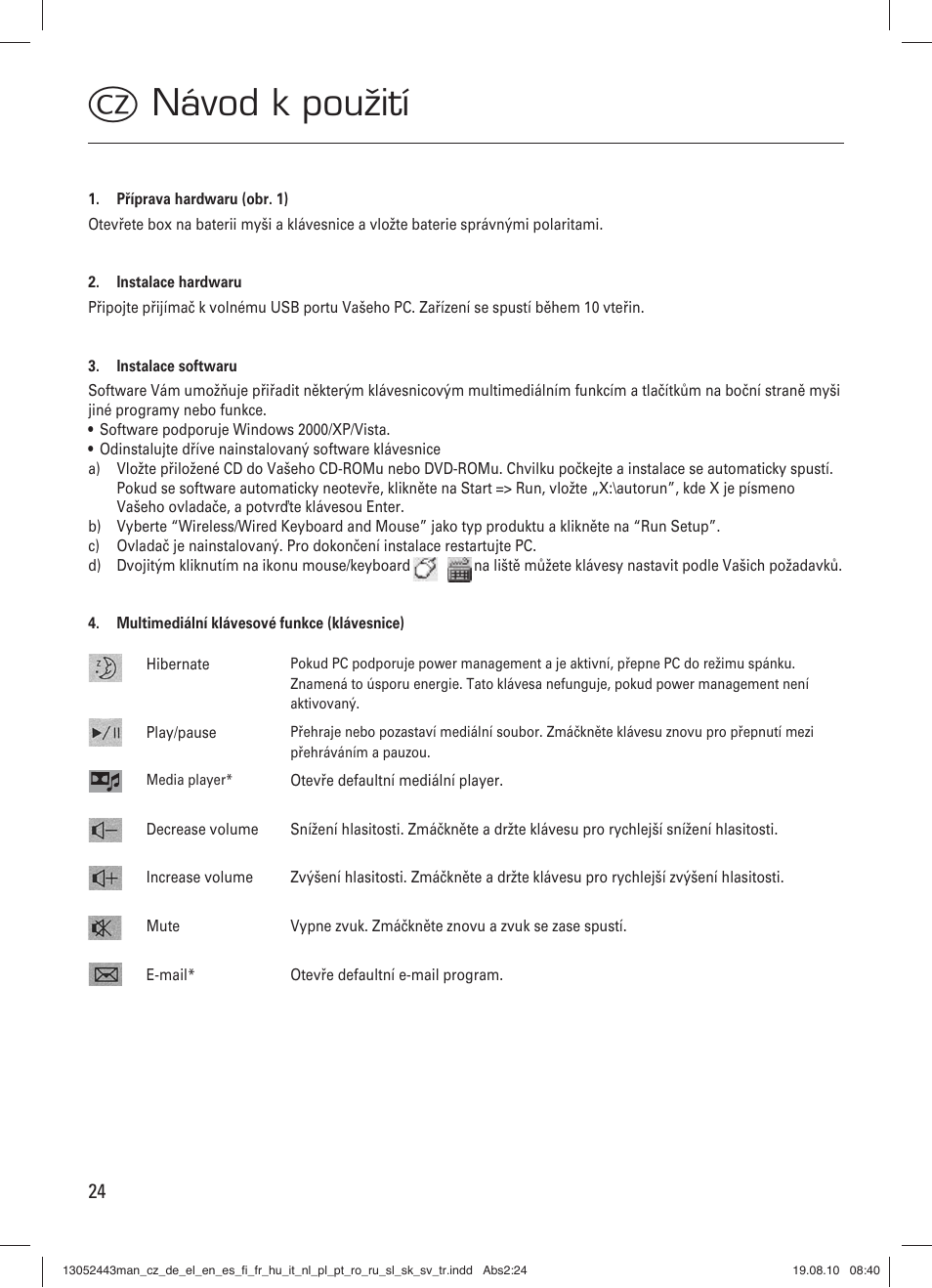 C návod k použití | Hama RF 3000 User Manual | Page 27 / 38