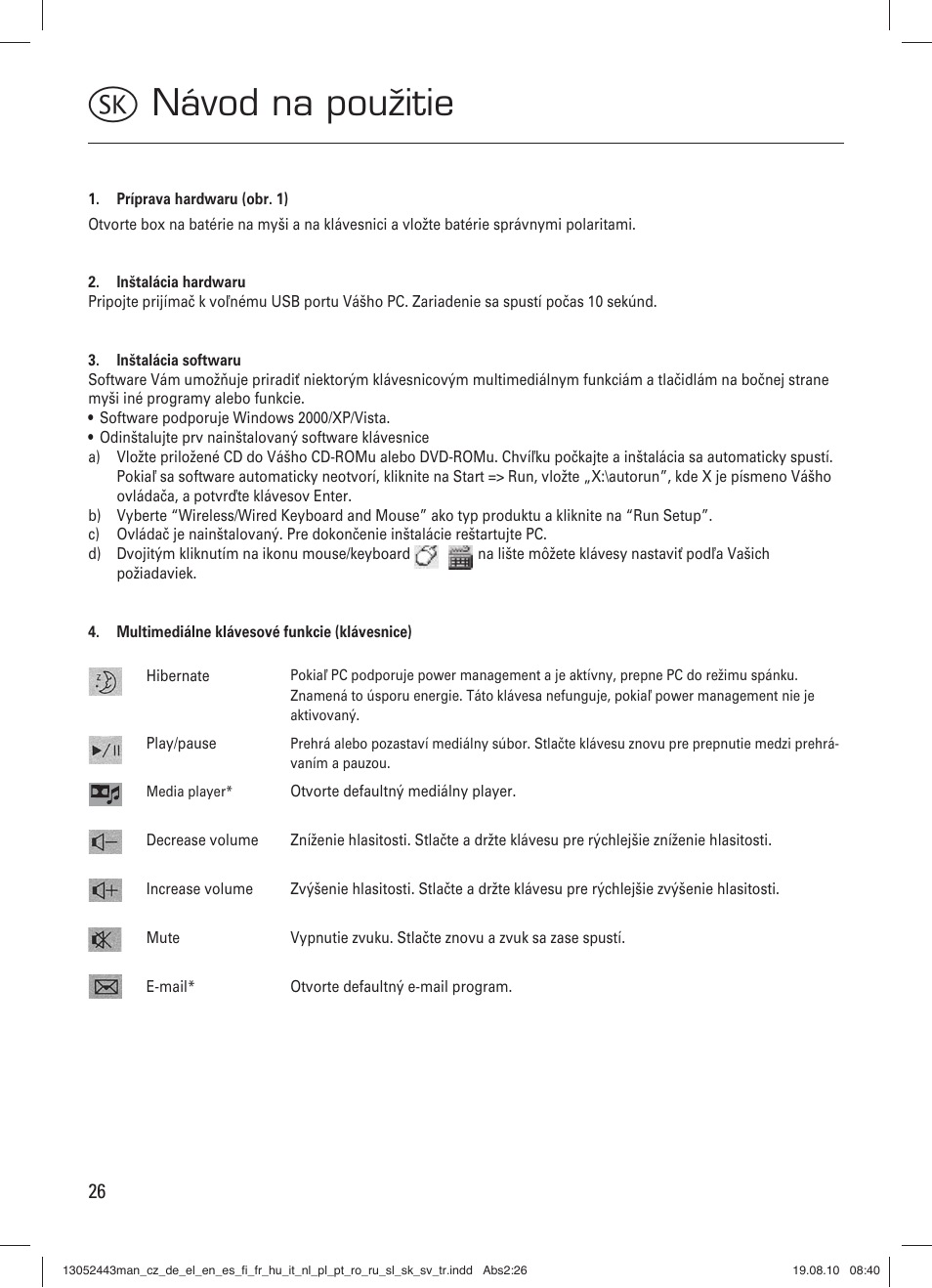 V návod na použitie | Hama RF 3000 User Manual | Page 29 / 38