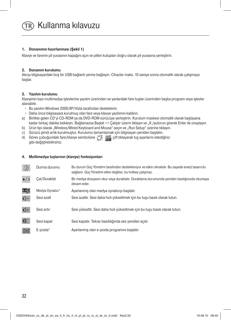 T kullanma kılavuzu | Hama RF 3000 User Manual | Page 35 / 38