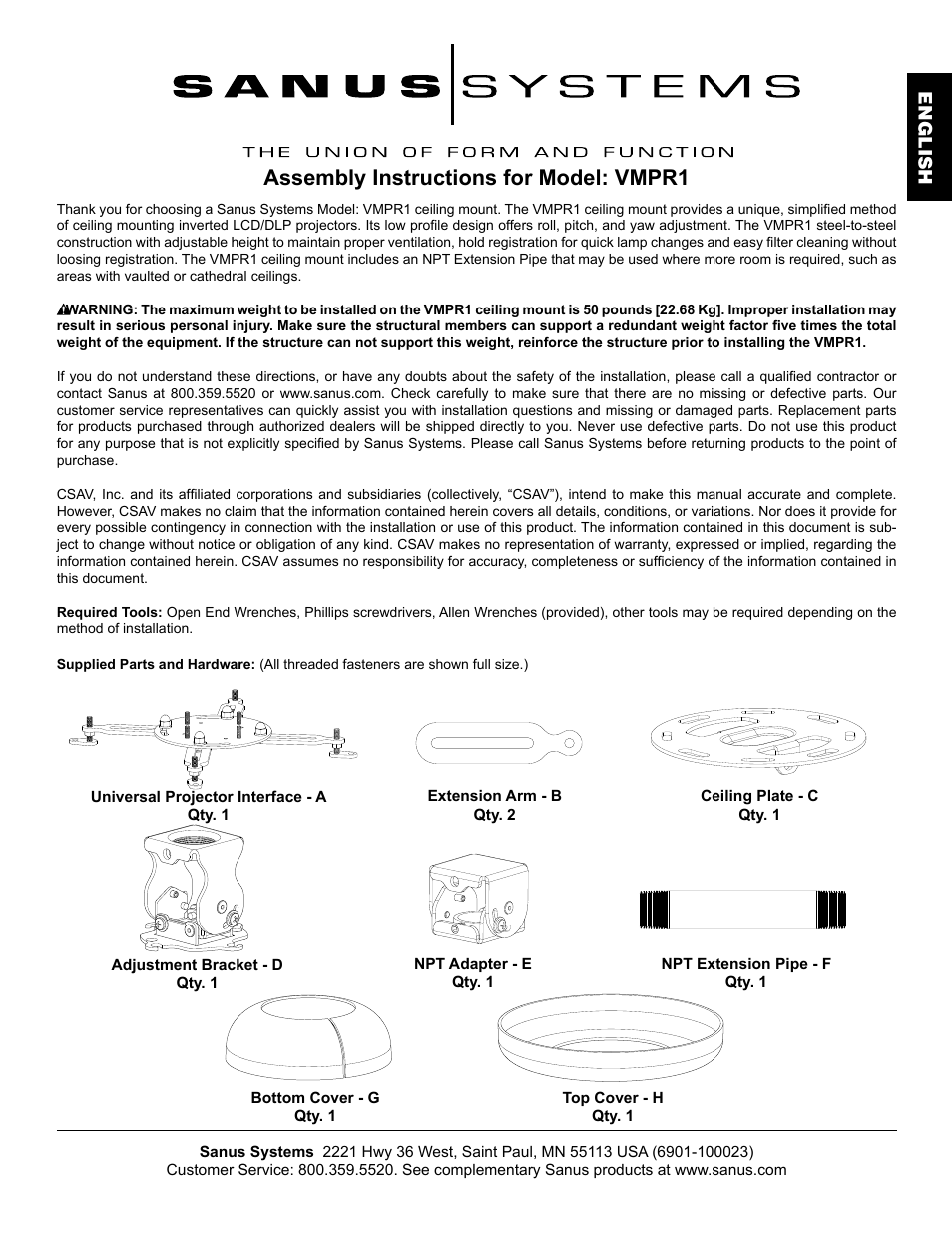 Assembly instructions for model: vmpr1 | Hama VMPR1 User Manual | Page 3 / 66