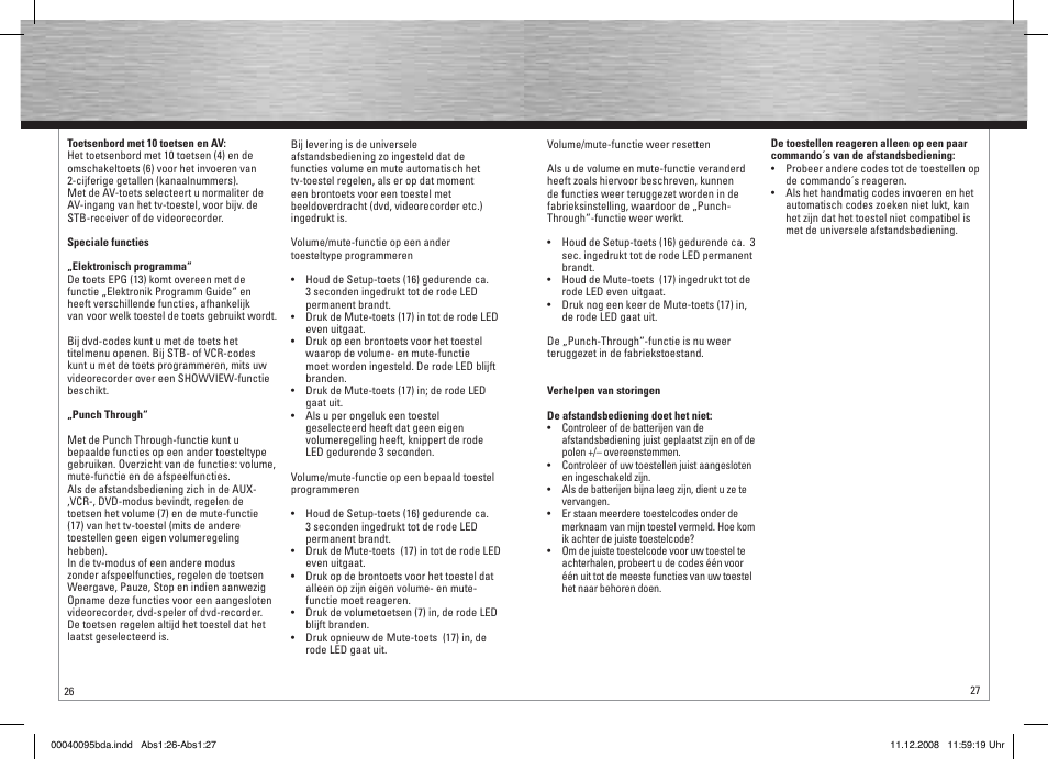 Hama Remote Control Universal 5in1 User Manual | Page 14 / 24