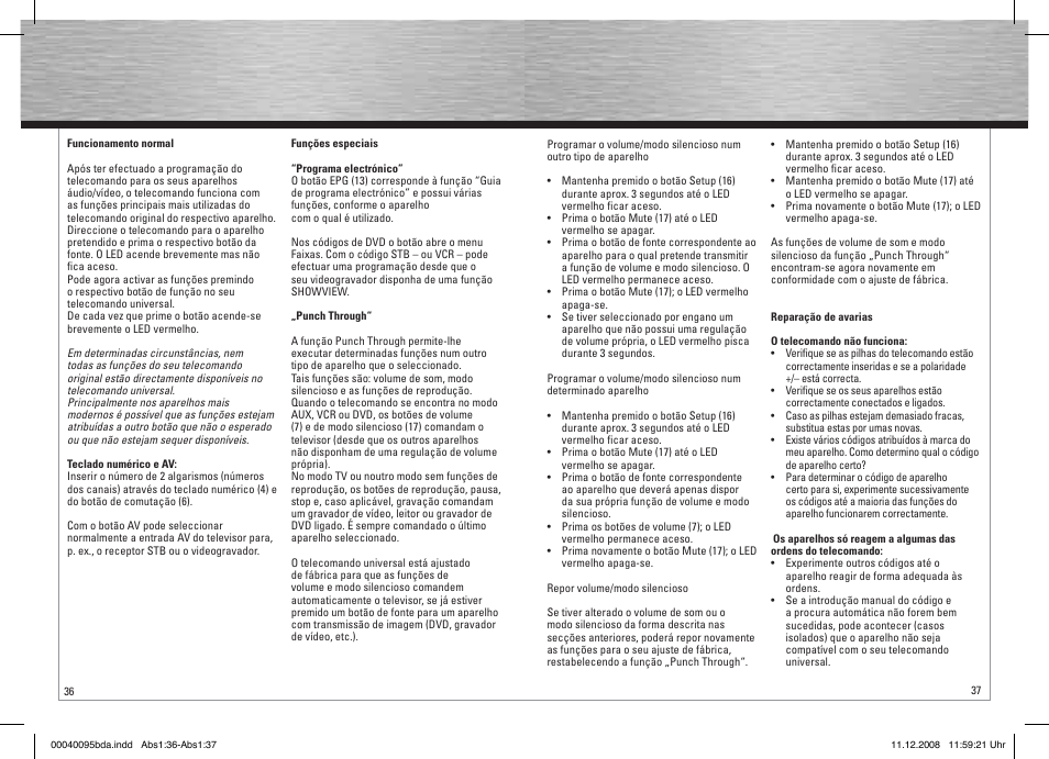 Hama Remote Control Universal 5in1 User Manual | Page 19 / 24