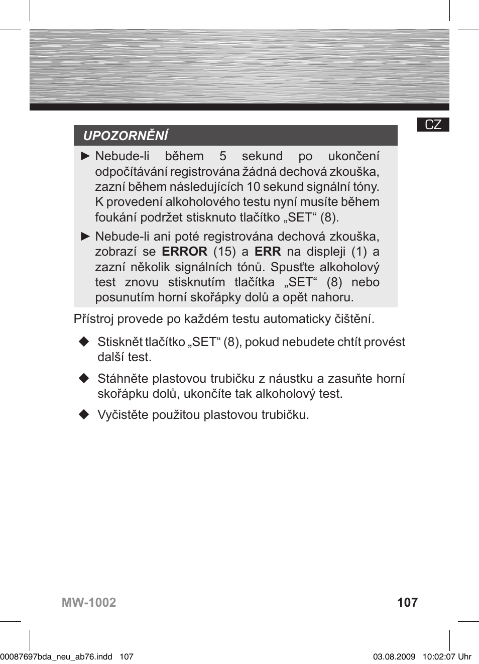 Hama MW1002 User Manual | Page 107 / 156