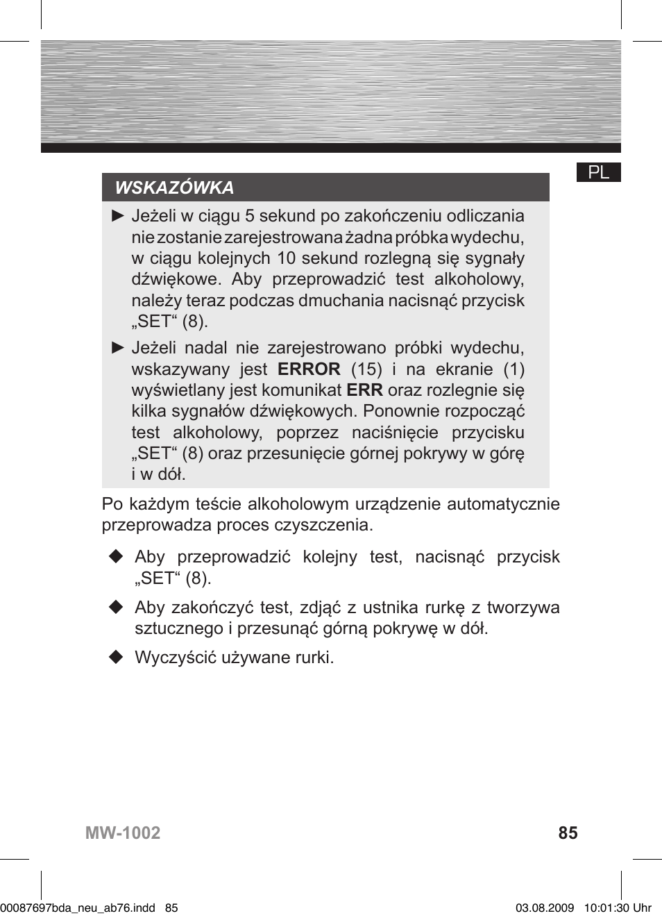 Hama MW1002 User Manual | Page 85 / 156