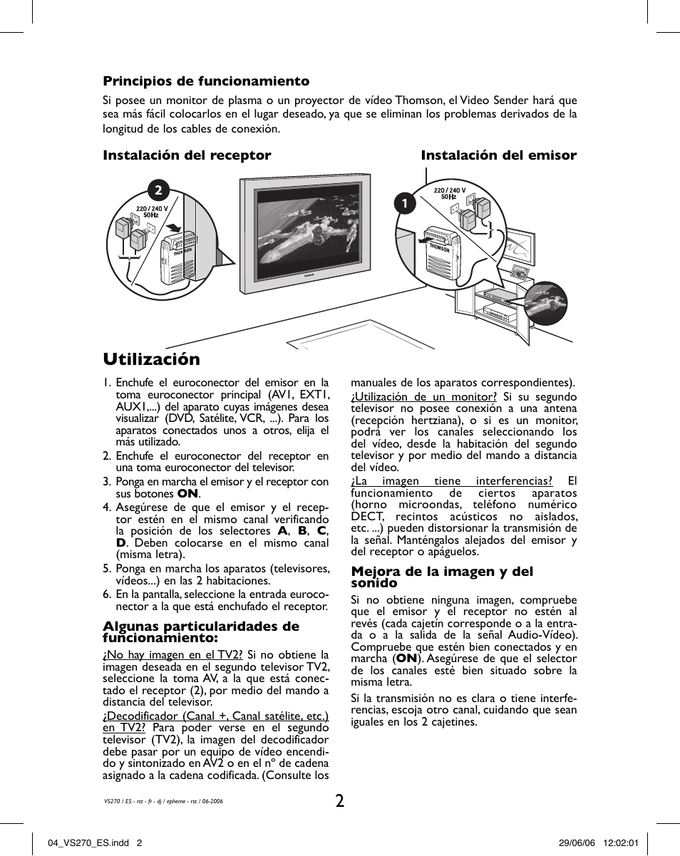 Utilización | Hama VS270 User Manual | Page 10 / 32