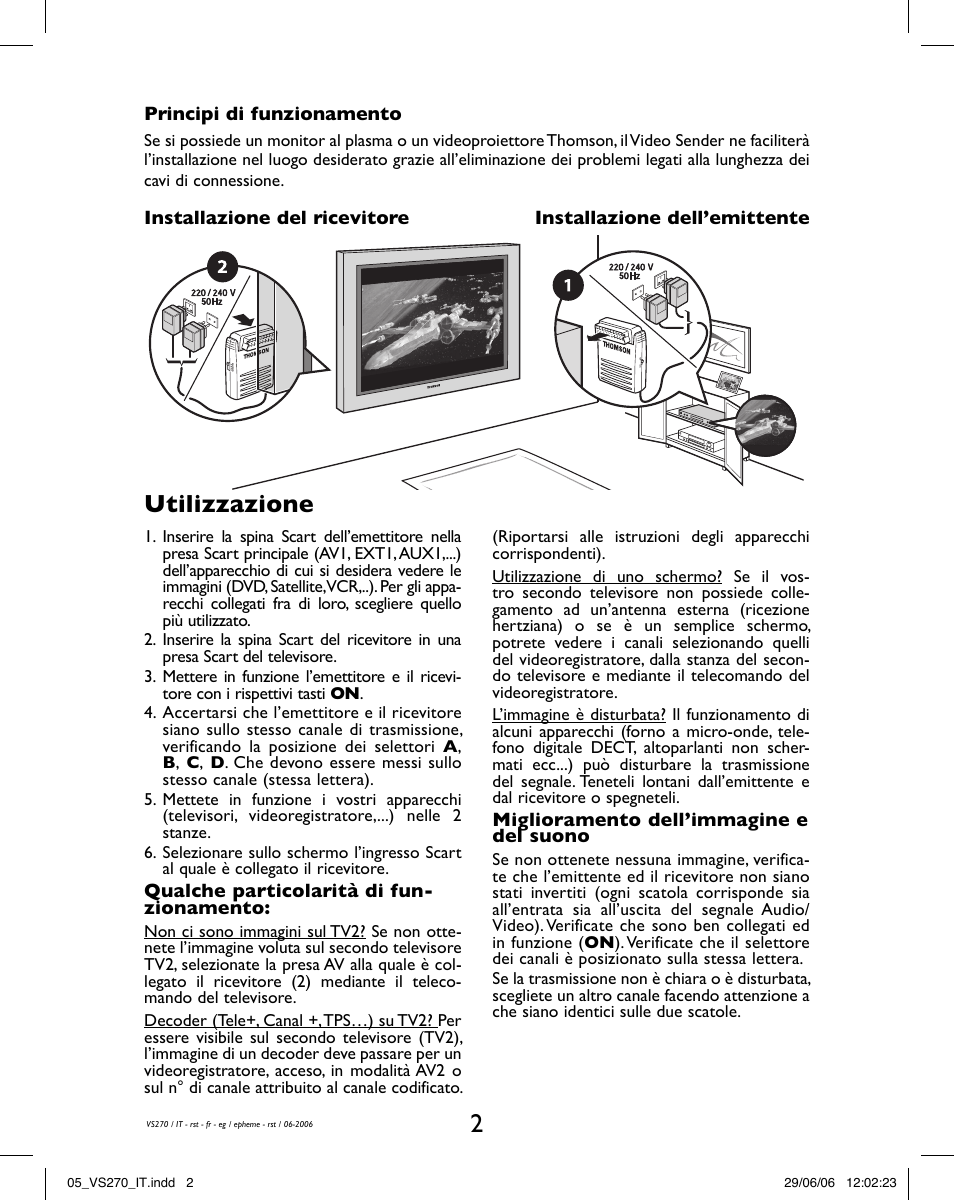 Utilizzazione | Hama VS270 User Manual | Page 12 / 32