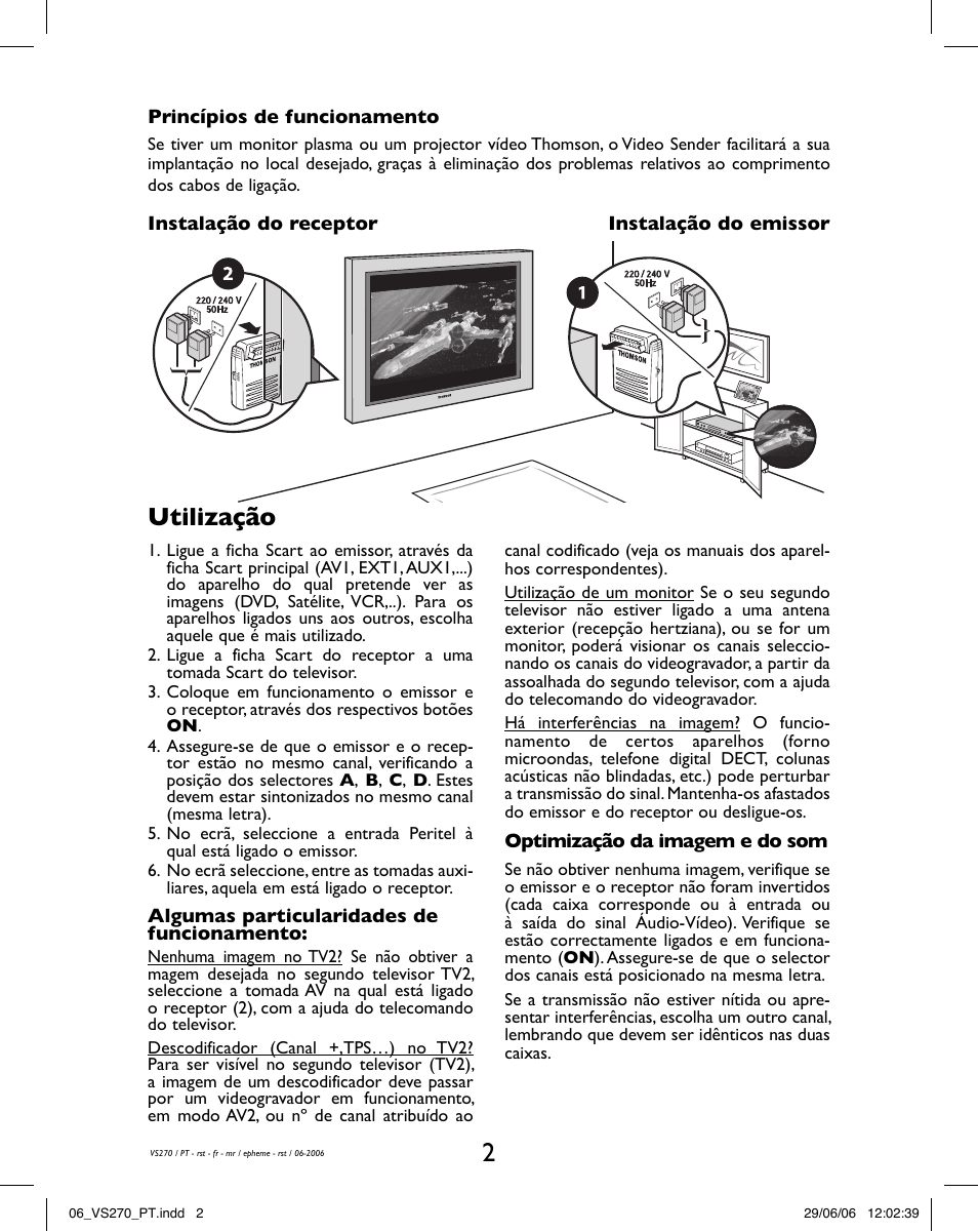 Utilização | Hama VS270 User Manual | Page 14 / 32