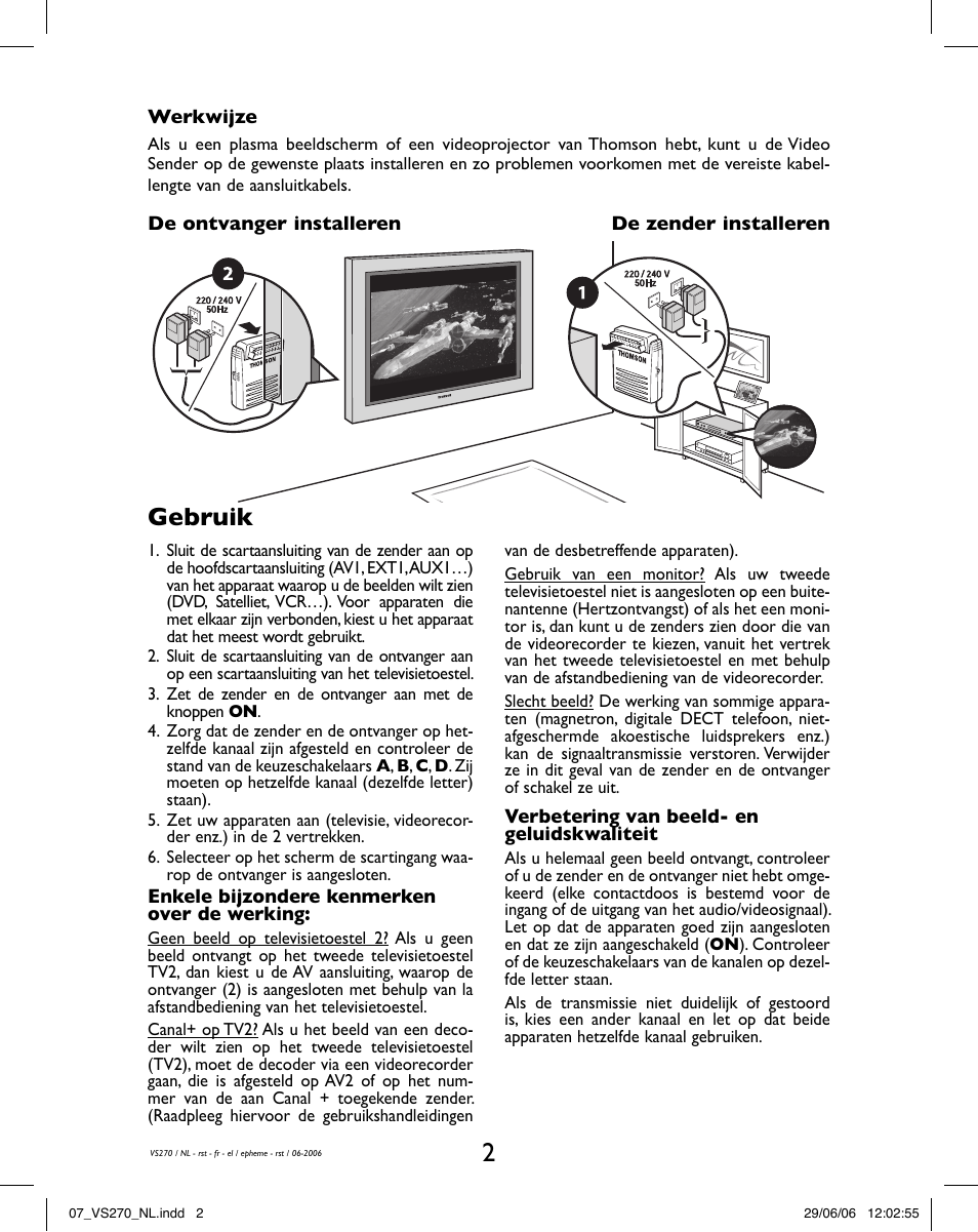 Gebruik | Hama VS270 User Manual | Page 16 / 32