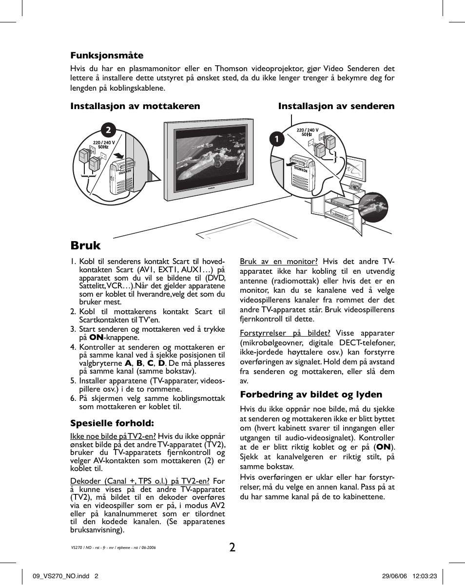 Bruk | Hama VS270 User Manual | Page 20 / 32