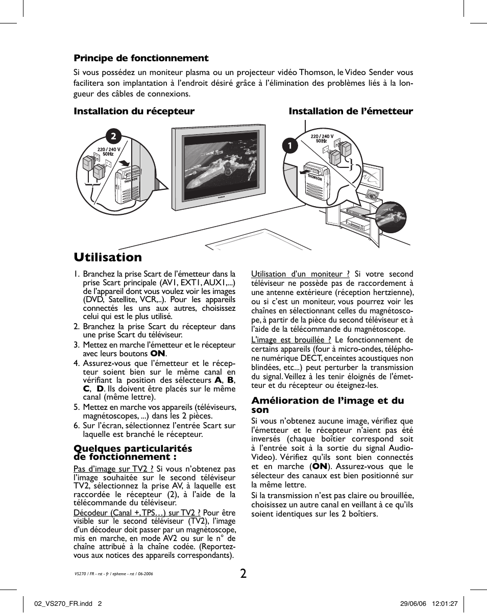 Utilisation | Hama VS270 User Manual | Page 6 / 32